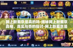 网上新葡京是真的吗-揭秘网上新葡京真相，真实与否的探讨-网上新葡京是真的吗