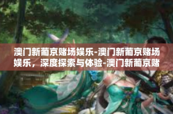 澳门新葡京赌场娱乐-澳门新葡京赌场娱乐，深度探索与体验-澳门新葡京赌场娱乐