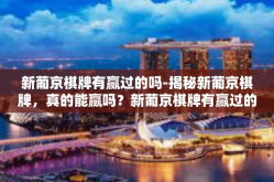 新葡京棋牌有赢过的吗-揭秘新葡京棋牌，真的能赢吗？新葡京棋牌有赢过的吗