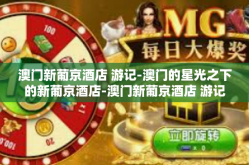 澳门新葡京酒店 游记-澳门的星光之下的新葡京酒店-澳门新葡京酒店 游记
