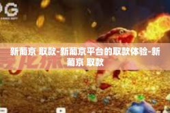 新葡京 取款-新葡京平台的取款体验-新葡京 取款