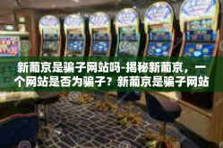 新葡京是骗子网站吗-揭秘新葡京，一个网站是否为骗子？新葡京是骗子网站吗