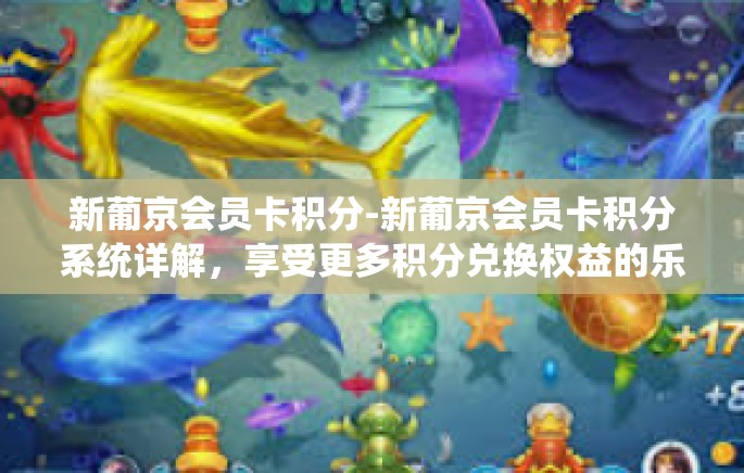 新葡京会员卡积分-新葡京会员卡积分系统详解，享受更多积分兑换权益的乐趣-新葡京会员卡积分