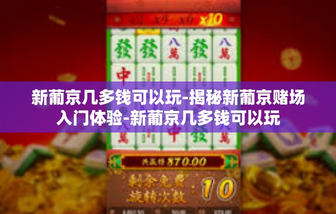 新葡京几多钱可以玩-揭秘新葡京赌场入门体验-新葡京几多钱可以玩