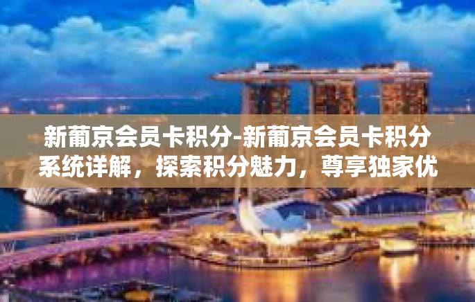 新葡京会员卡积分-新葡京会员卡积分系统详解，探索积分魅力，尊享独家优惠-新葡京会员卡积分